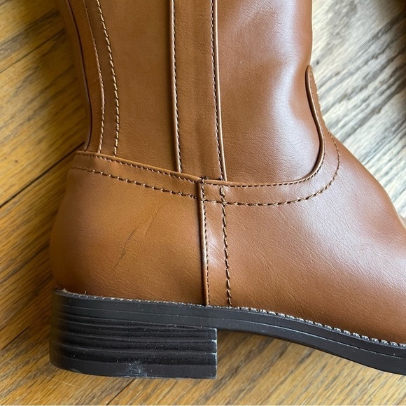 NEW Liz Claiborne Tall Riding Boots Equestrian Buckle Brown Size 6.5 NWT - Picture 4 of 8